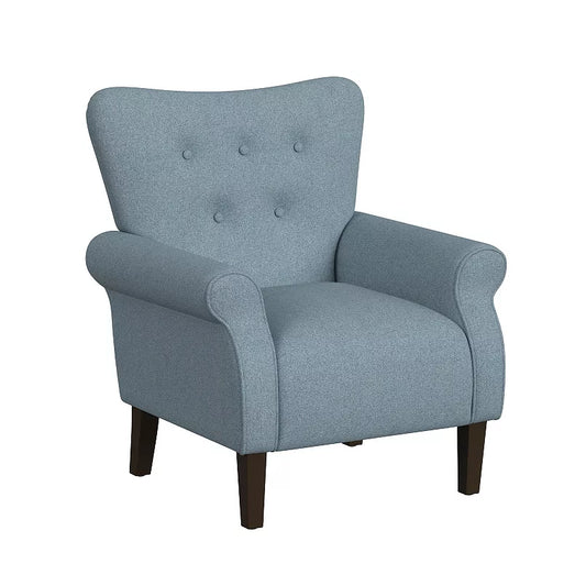 HomePop Rolled Arm Accent Chair